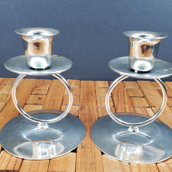 Metal Glow by Galow – Silver Unity Candle Holder Set | Elegant Wedding Ceremony - Picture 15 of 15